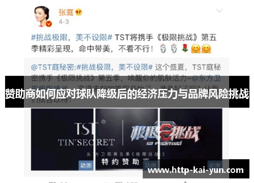 赞助商如何应对球队降级后的经济压力与品牌风险挑战